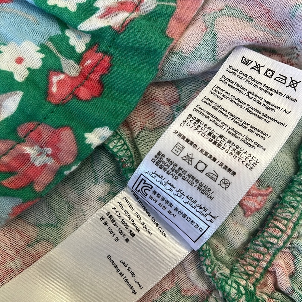 Joules Lucia green floral smocked midi sundress - Picture 5 of 6
